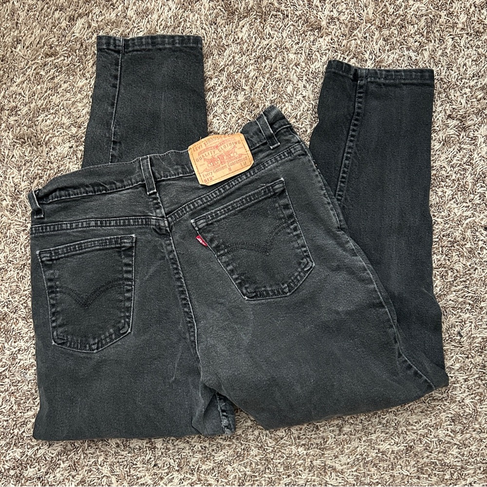 Vintage Levi's Black Straight Jeans